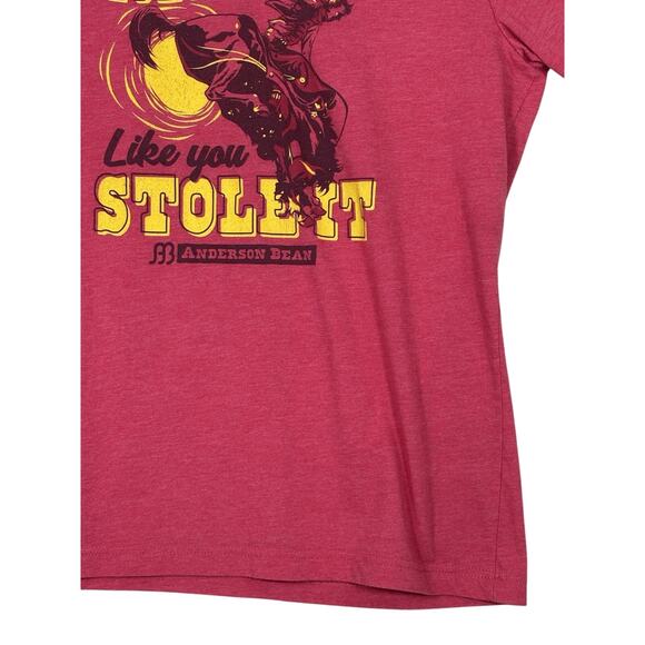 NEW! Red Dirt Hat Co Shirt 'Ride It Like You Stole It' Anderson Bean Size L - Picture 11 of 16